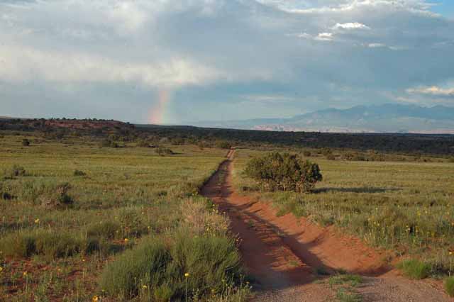 rainbow over Dead Horse Point